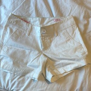 Lilly Pulitzer Cream Bermuda Shorts Relaxed Fit